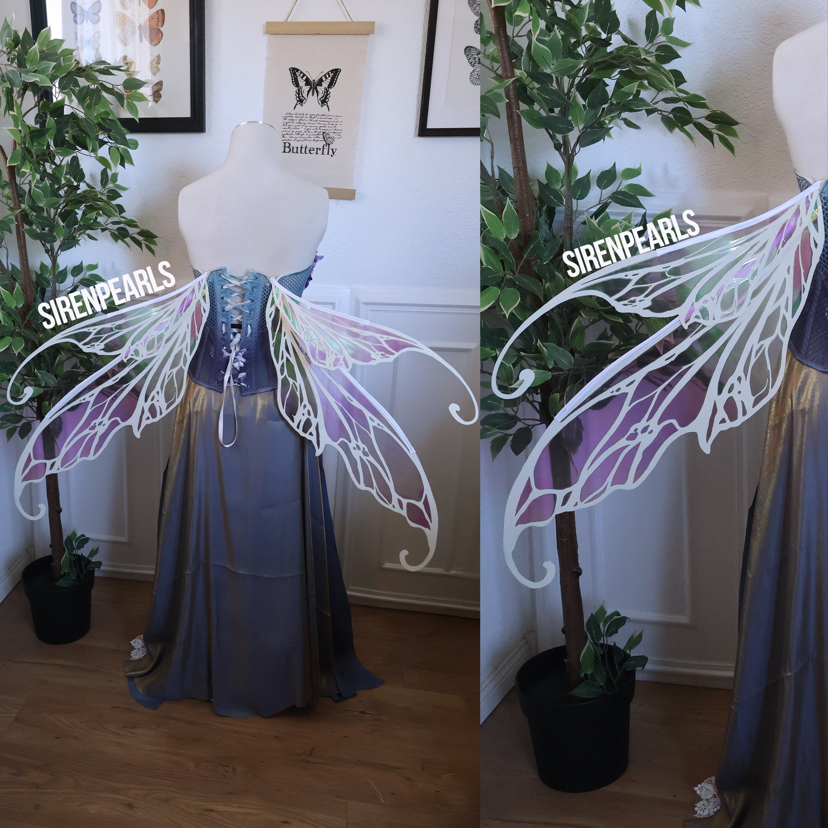 Freya Fairy Wing L white hanging