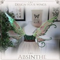 tragbare Feenflügel Absinthe für ein la fée verte Kostüm