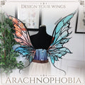 gruselige Feenflügel im Arachnophobia Design - perfekt für Halloween
