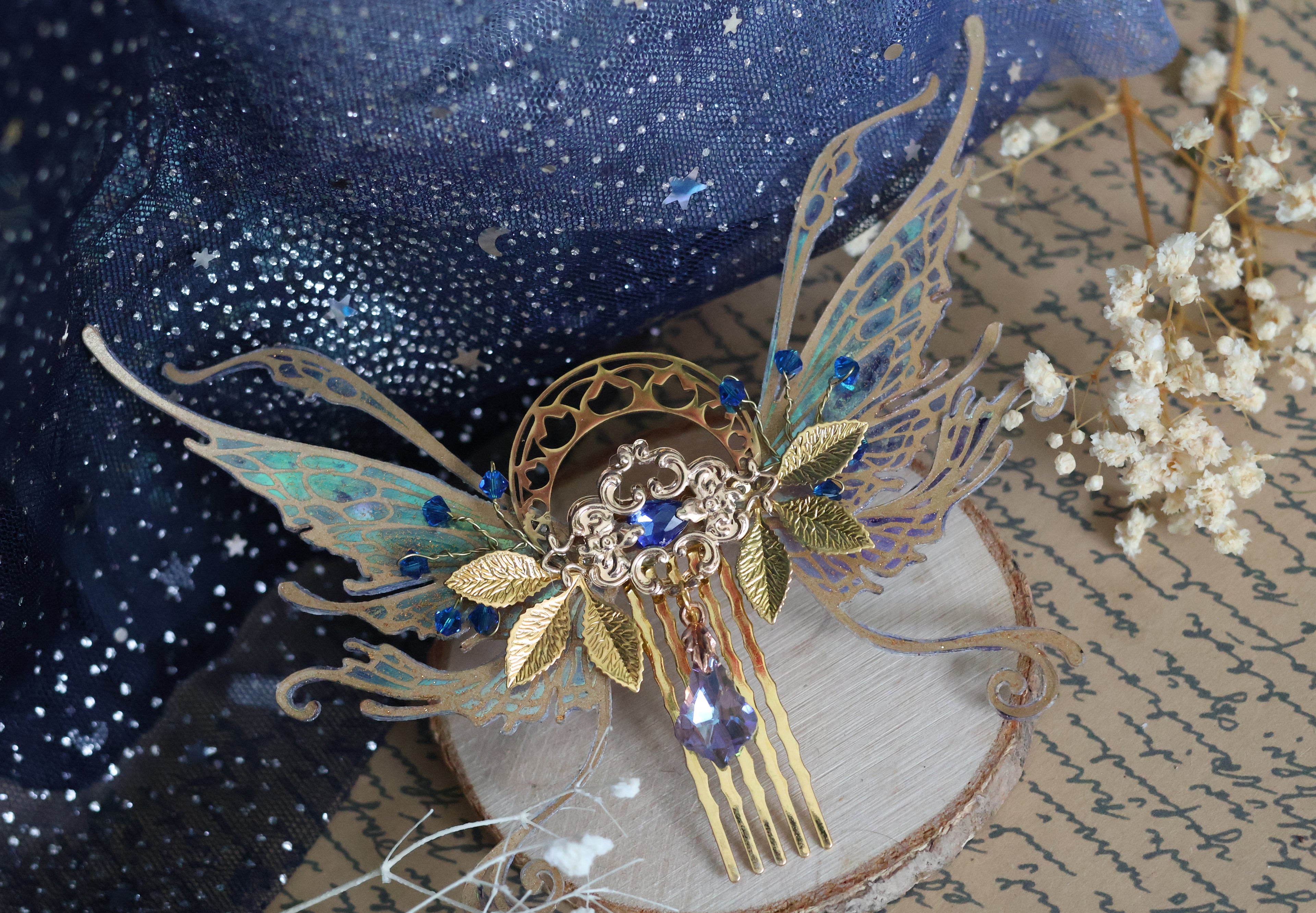 Necklace Woodland fae gold