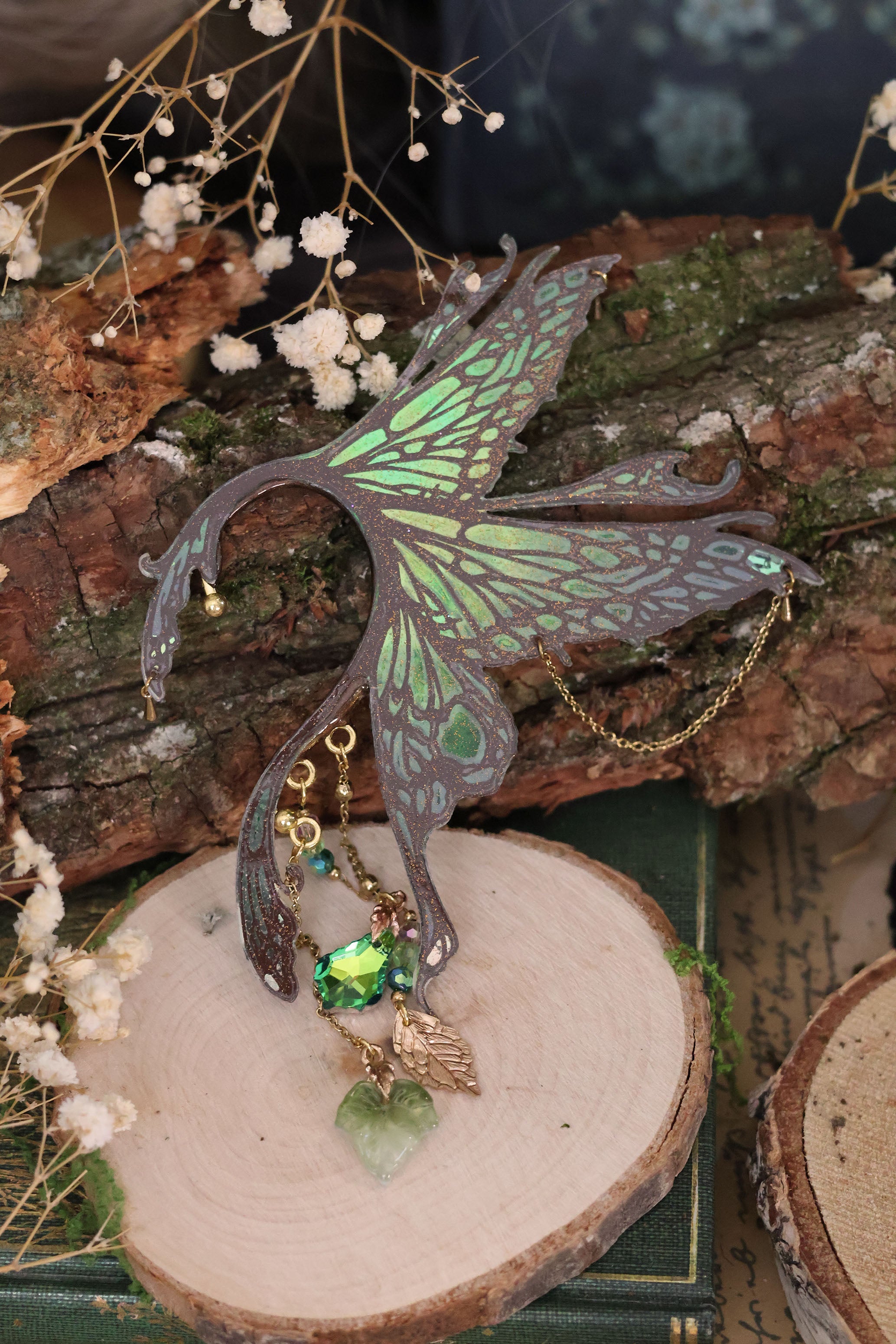 Woodland Fae Gold Ear Cuff Set