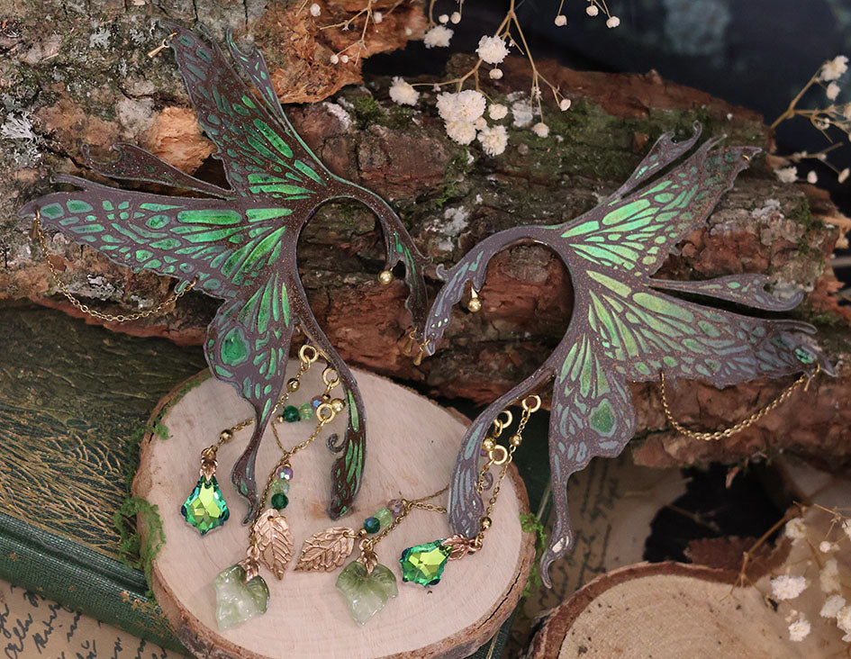 Woodland Fae Gold Ear Cuff Set