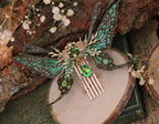 Fairy Hair Comb Woodland Fae Gold