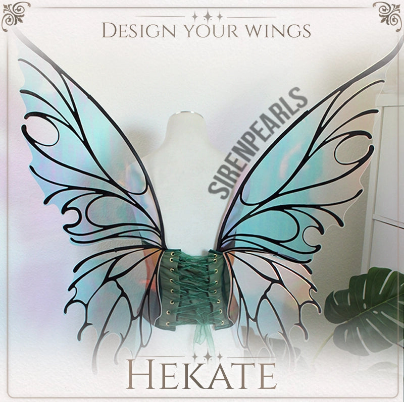 tragbare Feenflügel Hekate inspriert von Schmetterlingen