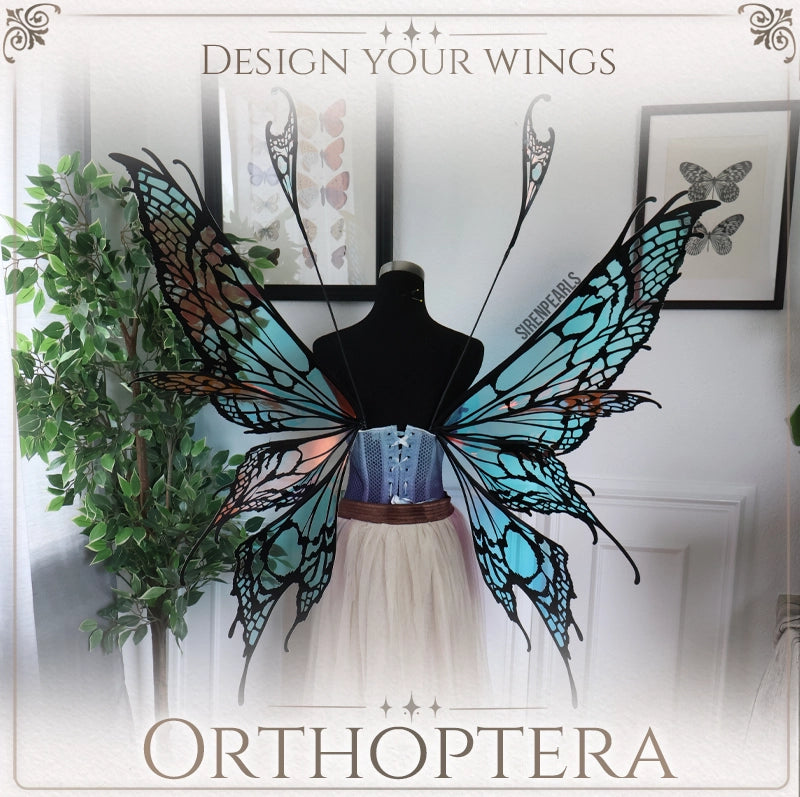 riesige tragbare Feenflügel von Insekten inspiriert, für Cosplayer und LARP