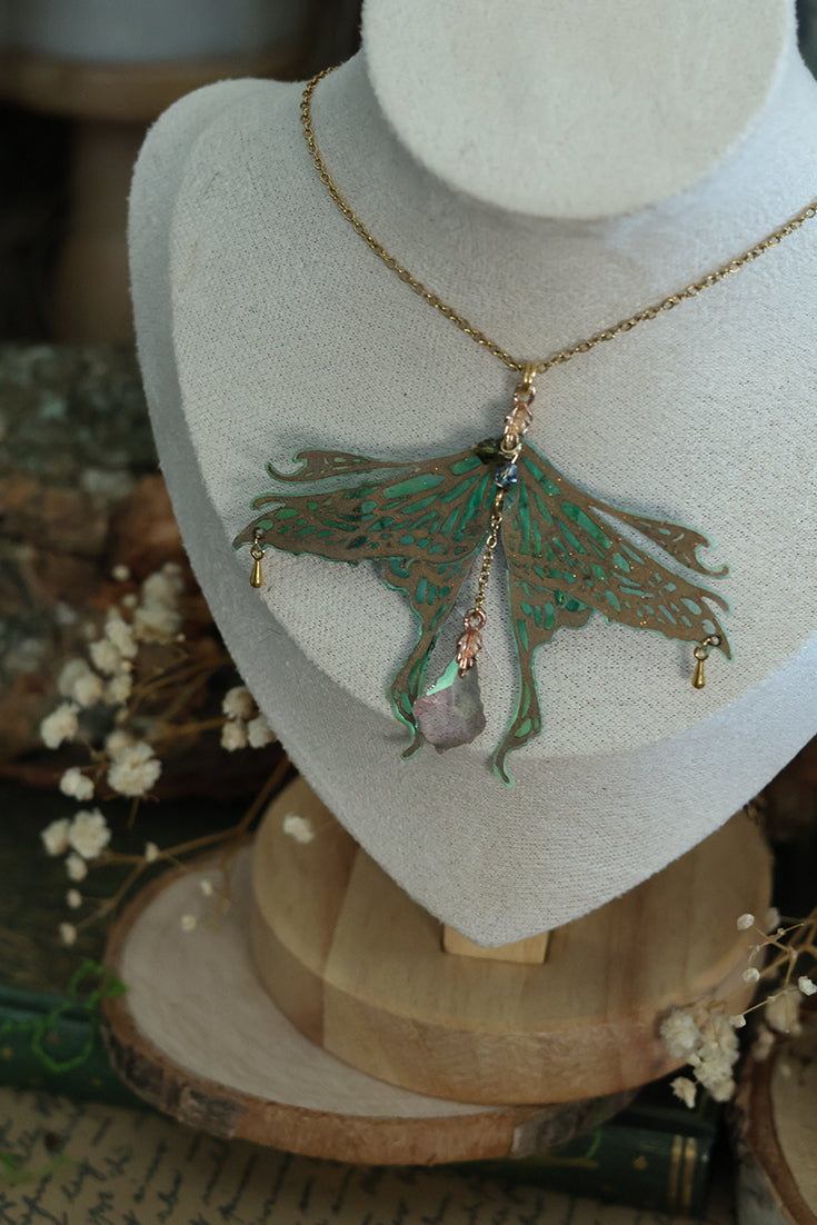 Necklace Woodland fae gold