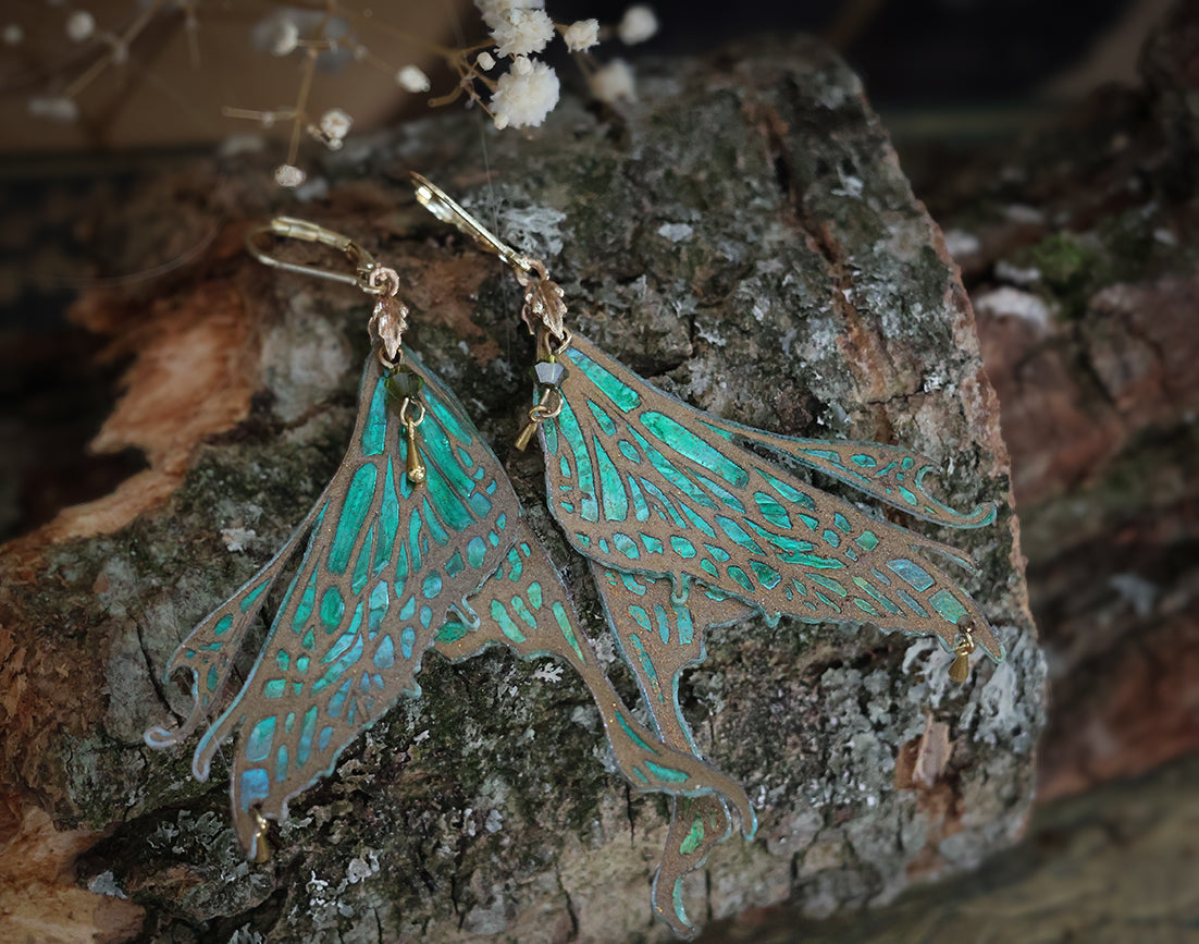 Necklace Woodland fae gold